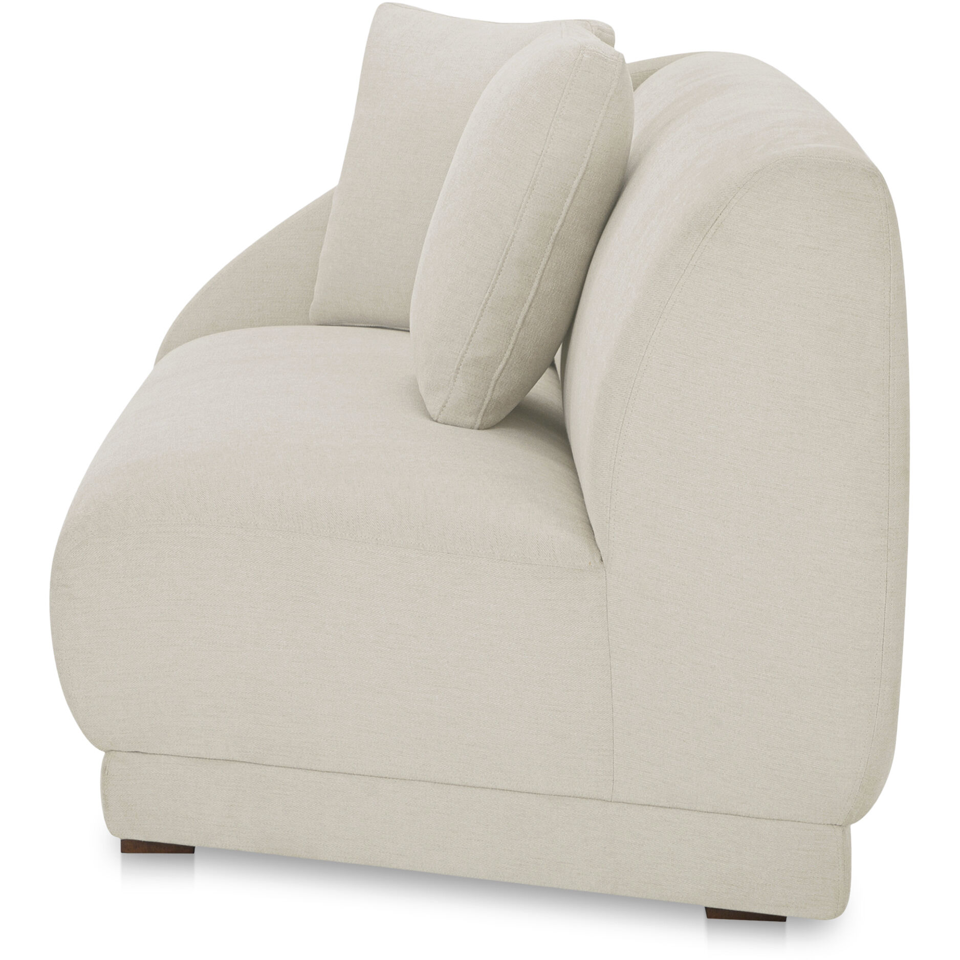 Fraser White Left Arm Facing Sofa